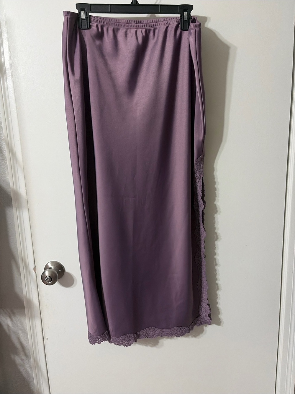 Wild Fable Lavender Satin Slip Midi Skirt